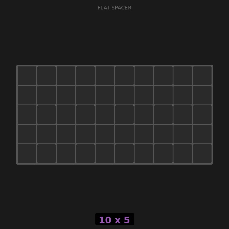 Spacer 10x5 Flat