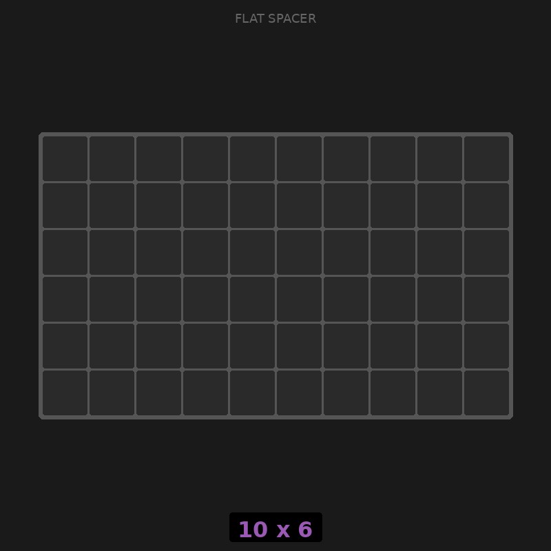 Spacer 10x6 Flat