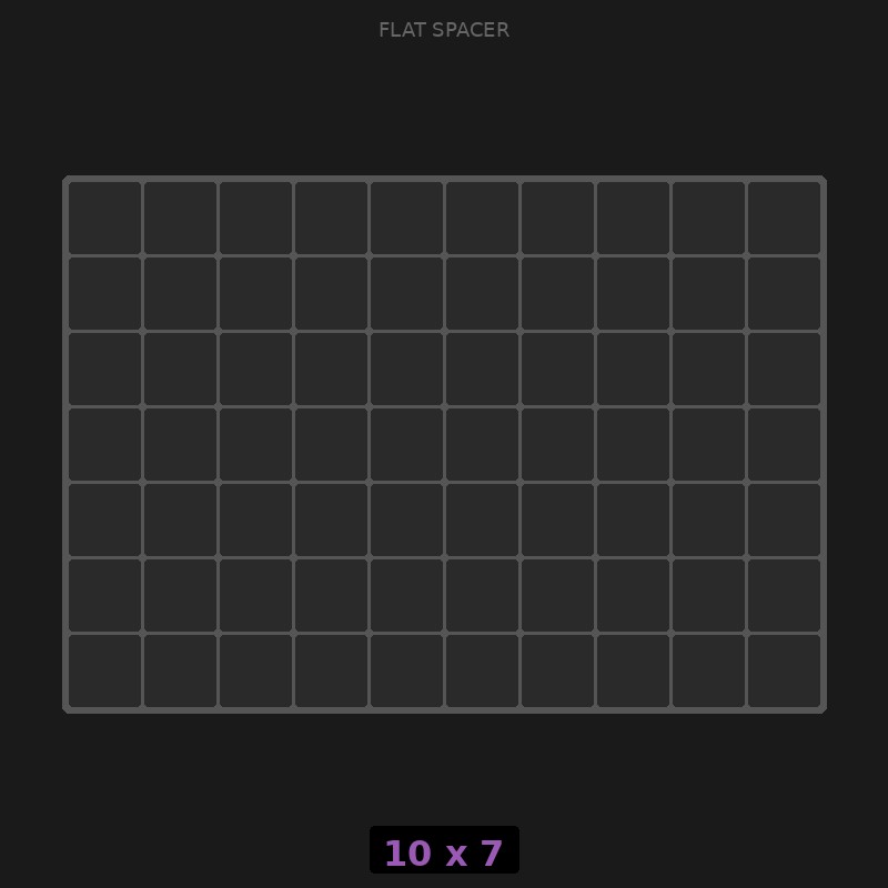 Spacer 10x7 Flat