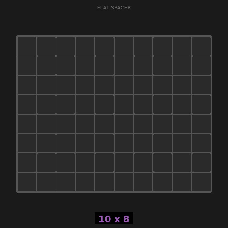 [RR-SF-10x8] Spacer 10x8 Flat