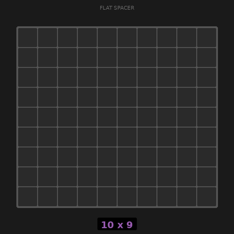 Spacer 10x9 Flat
