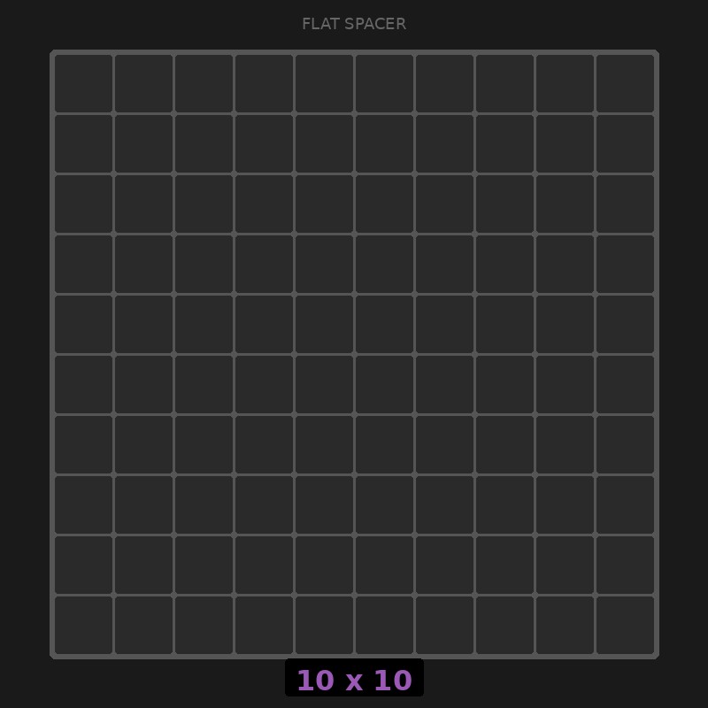 Spacer 10x10 Flat