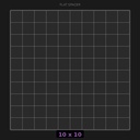 Spacer 10x10 Flat