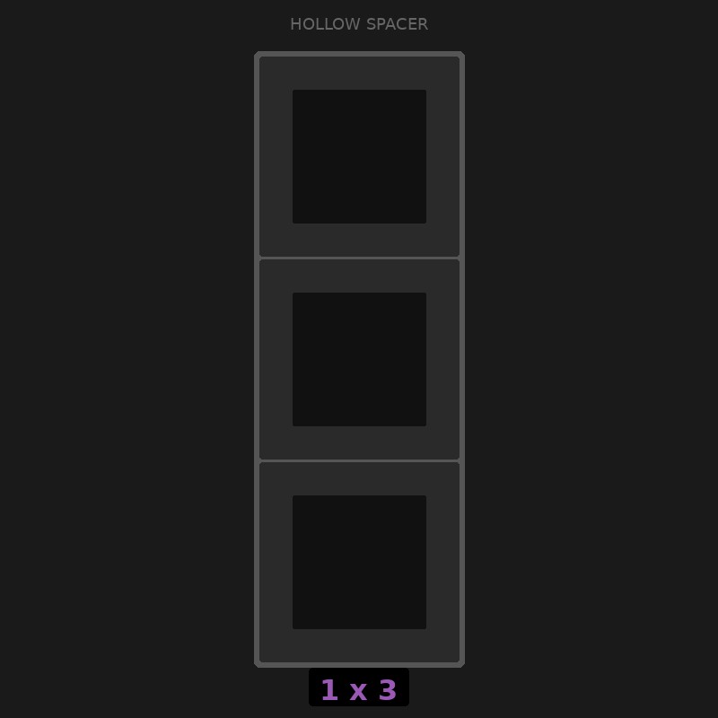 [RR-SH-1x3] Spacer 1x3 Hollow