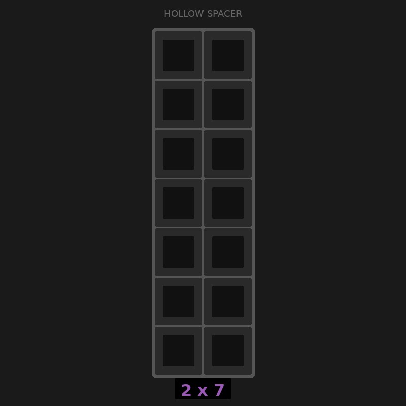 [RR-SH-2x7] Spacer 2x7 Hollow