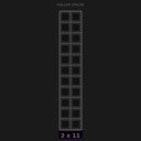 Spacer 2x11 Hollow