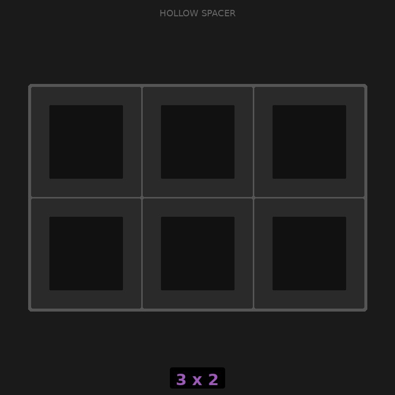 [RR-SH-3x2] Spacer 3x2 Hollow