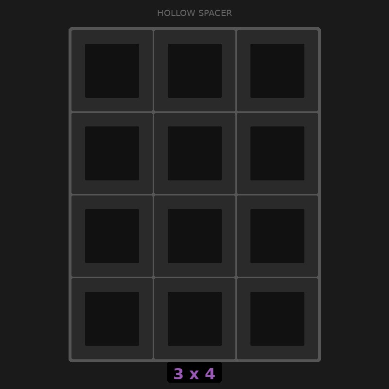 [RR-SH-3x4] Spacer 3x4 Hollow