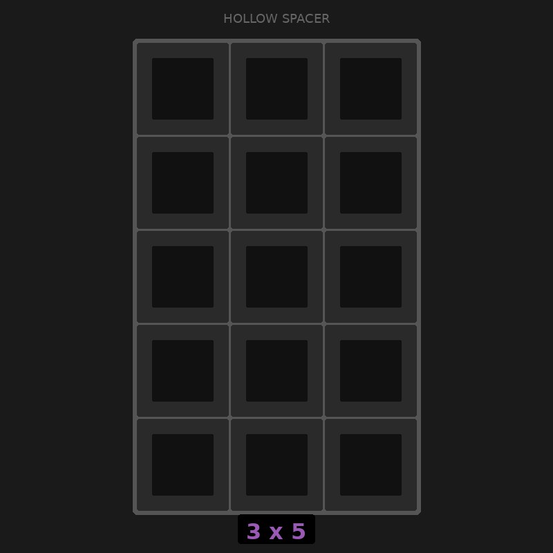 [RR-SH-3x5] Spacer 3x5 Hollow