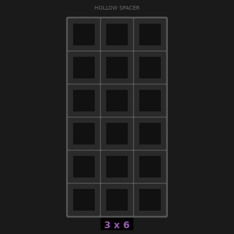 [RR-SH-3x6] Spacer 3x6 Hollow