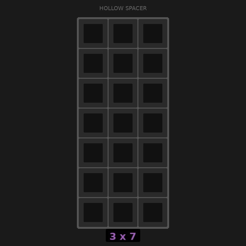 [RR-SH-3x7] Spacer 3x7 Hollow