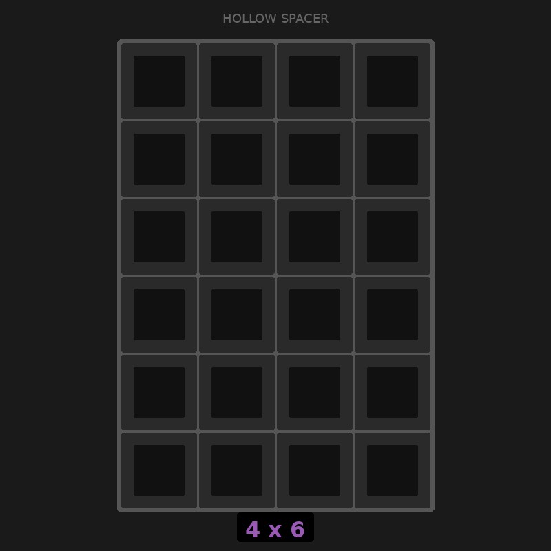[RR-SH-4x6] Spacer 4x6 Hollow