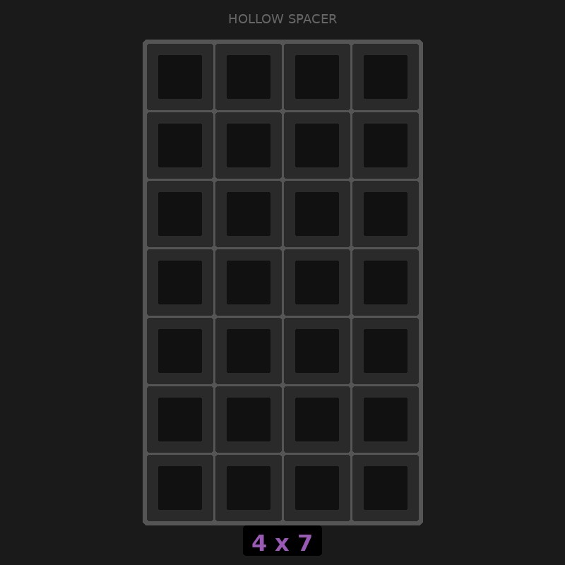 [RR-SH-4x7] Spacer 4x7 Hollow