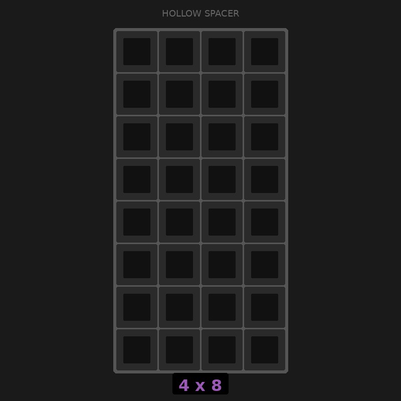 [RR-SH-4x8] Spacer 4x8 Hollow