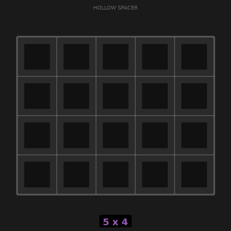 [RR-SH-5x4] Spacer 5x4 Hollow