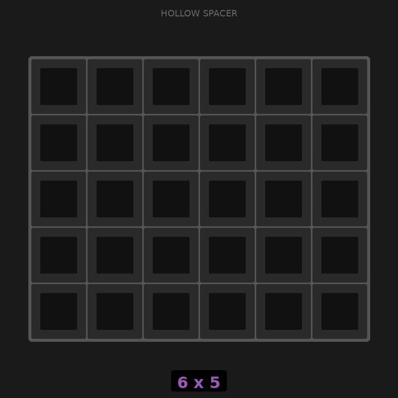 Spacer 6x5 Hollow