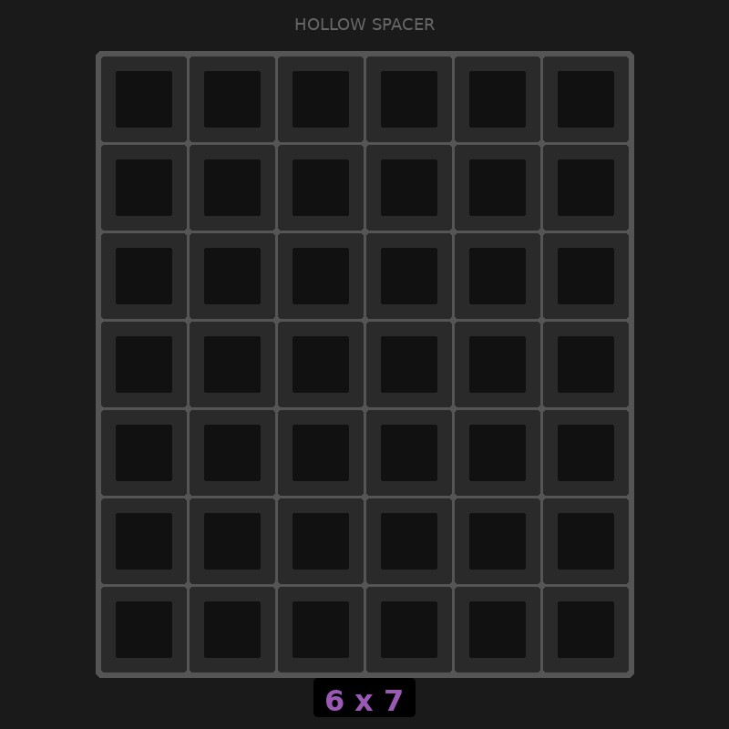 [RR-SH-6x7] Spacer 6x7 Hollow