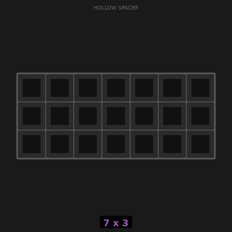 Spacer 7x3 Hollow