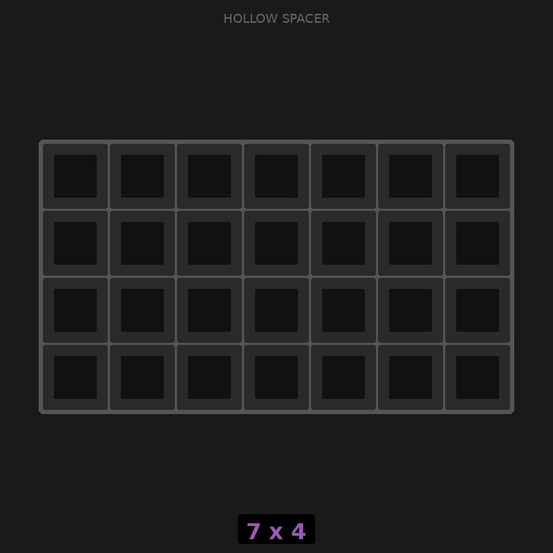 Spacer 7x4 Hollow