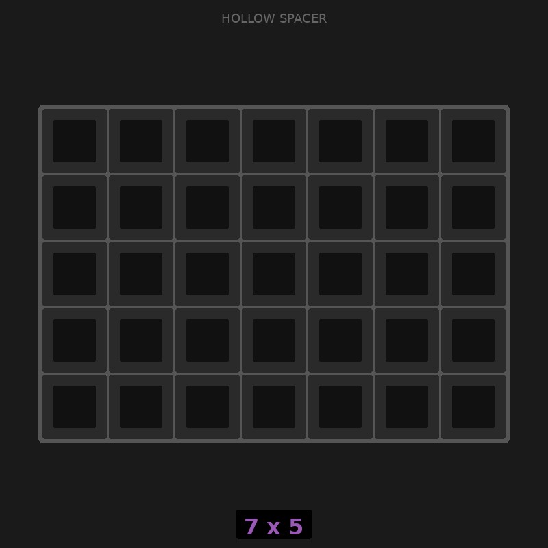 Spacer 7x5 Hollow