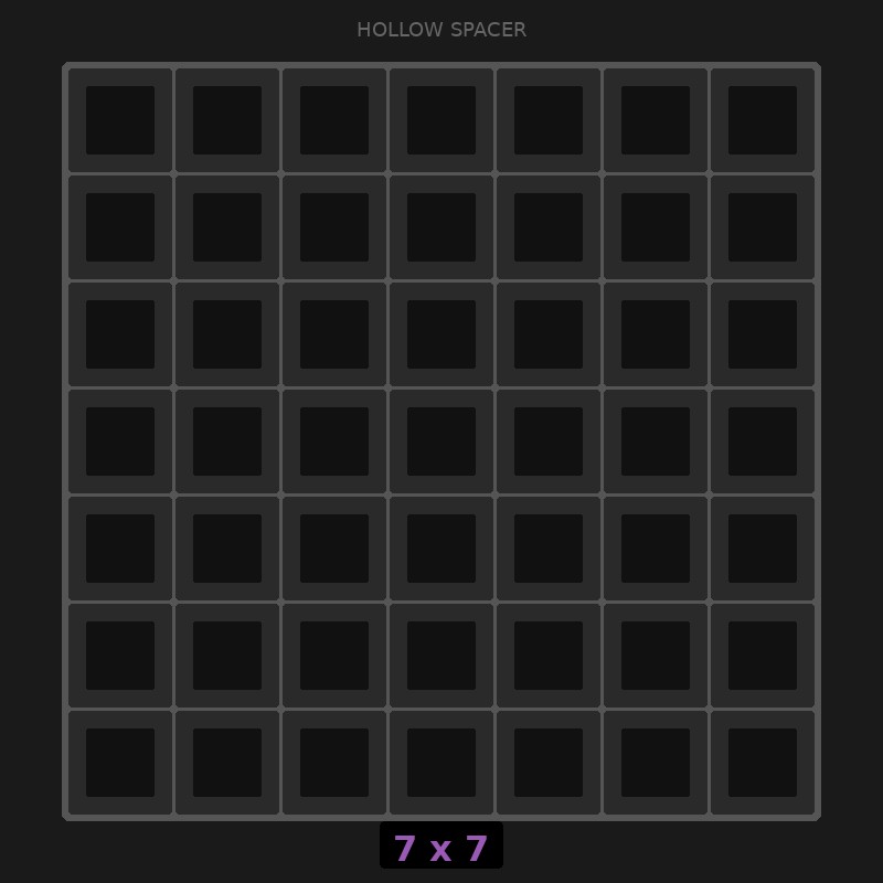 Spacer 7x7 Hollow