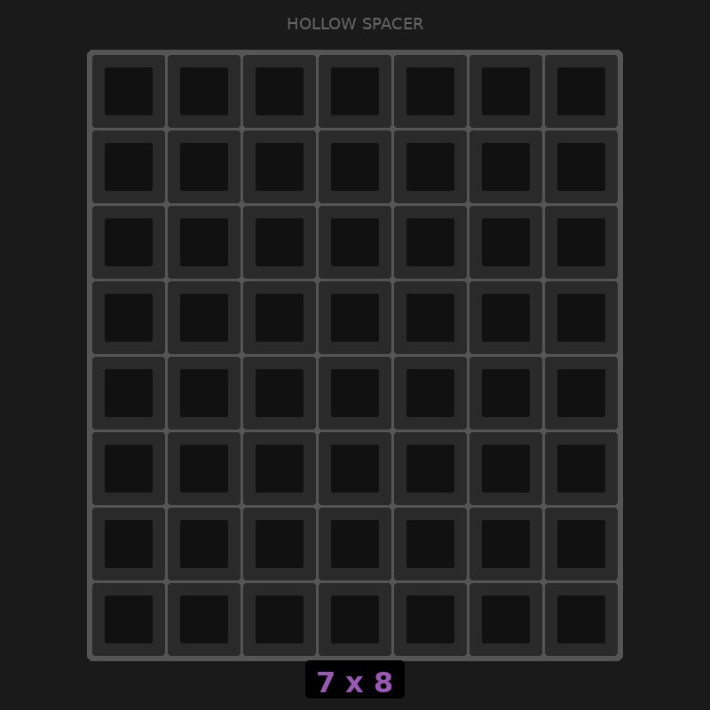Spacer 7x8 Hollow