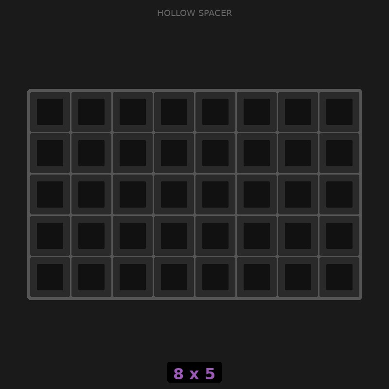 Spacer 8x5 Hollow