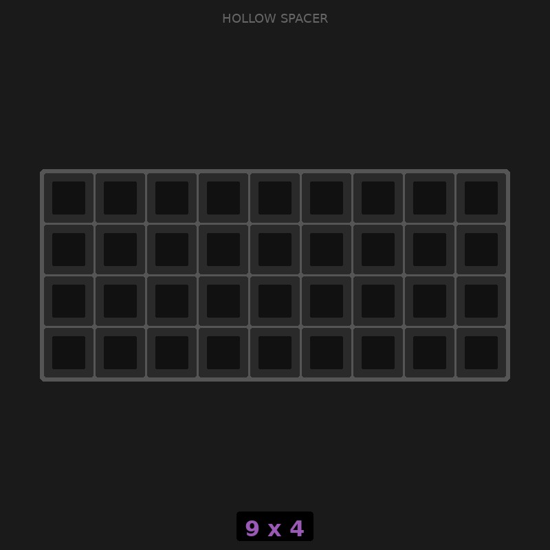 [RR-SH-9x4] Spacer 9x4 Hollow