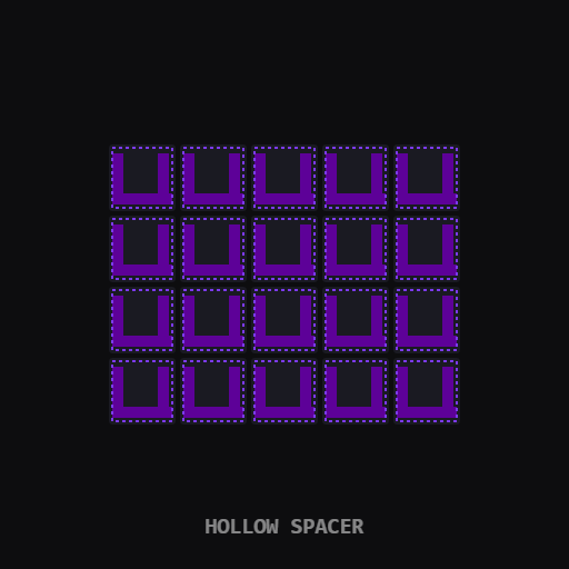 [RR-SH-9x9] Spacer 9x9 Hollow