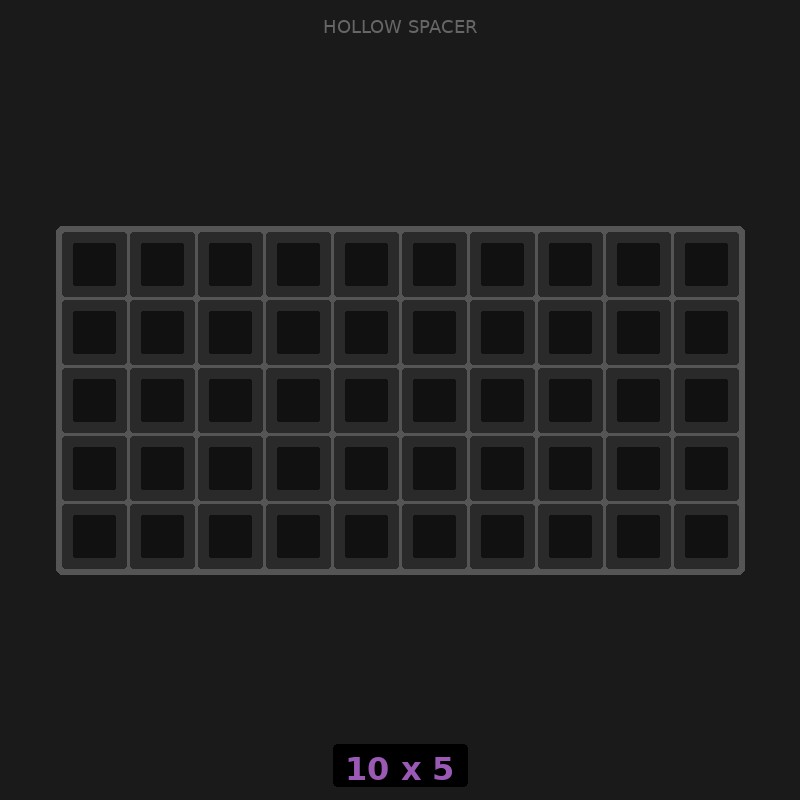 Spacer 10x5 Hollow
