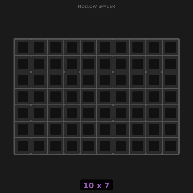 Spacer 10x7 Hollow