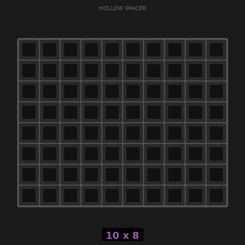 Spacer 10x8 Hollow