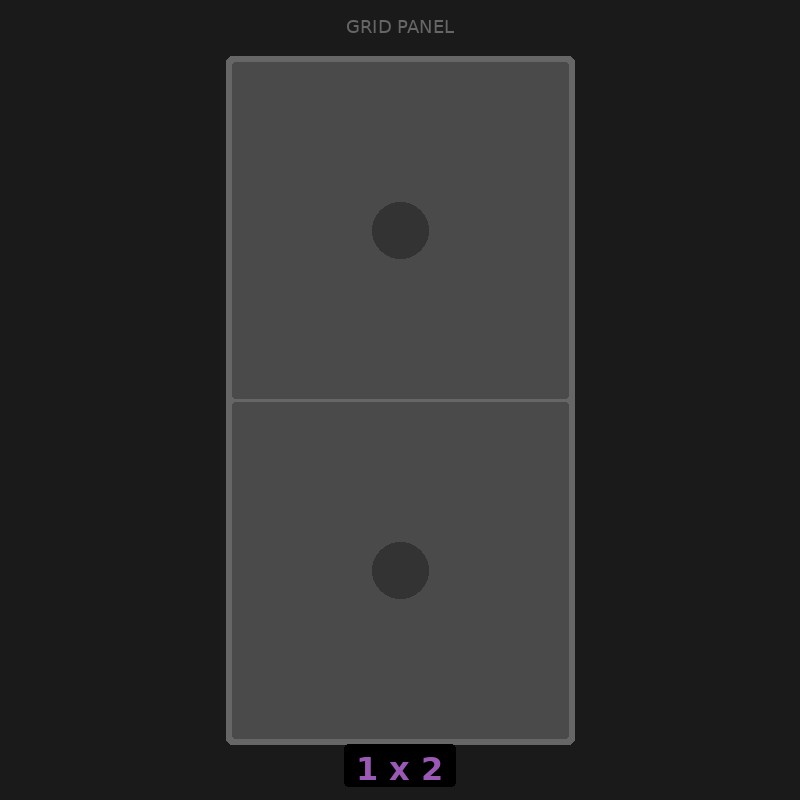 [RR-GN-1x2] Grid Base 1x2 Standard