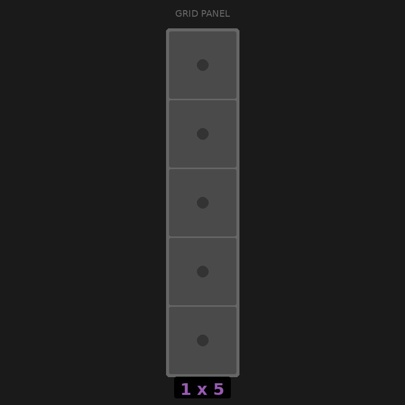 [RR-GN-1x5] Grid Base 1x5 Standard