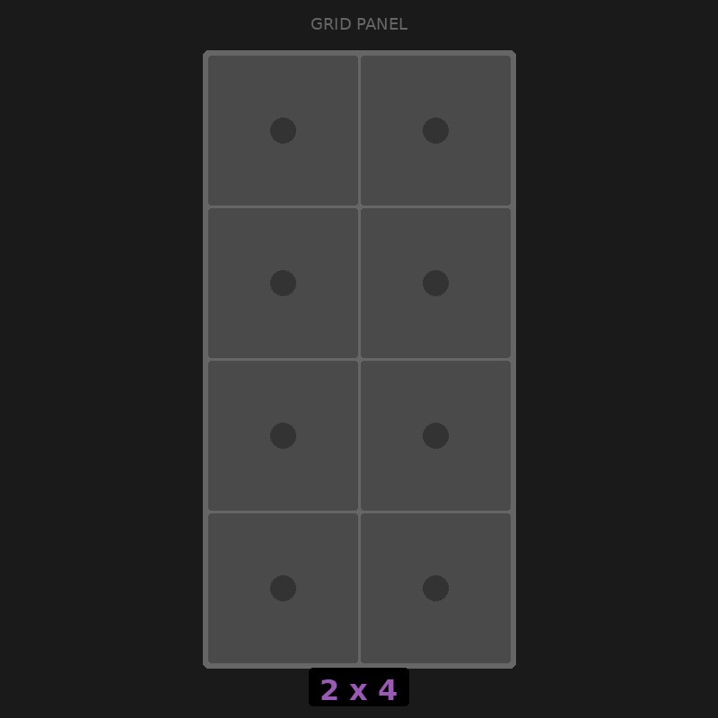 [RR-GN-2x4] Grid Base 2x4 Standard