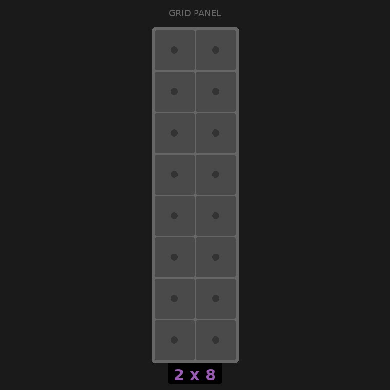 [RR-GN-2x8] Grid Base 2x8 Standard