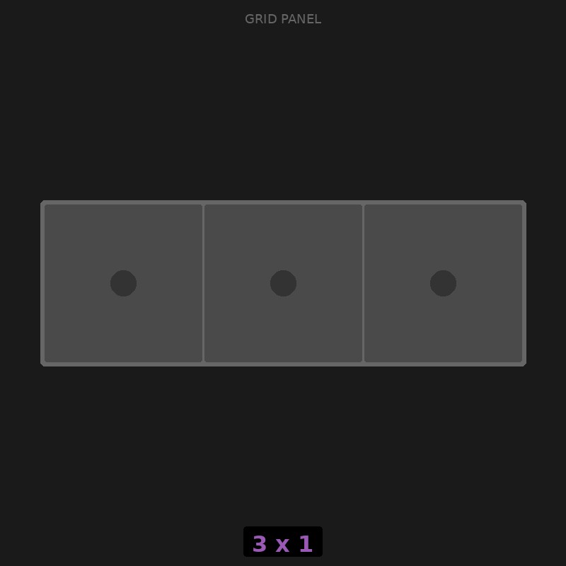 [RR-GN-3x1] Grid Base 3x1 Standard