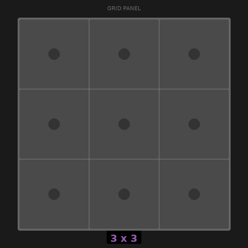 [RR-GN-3x3] Grid Base 3x3 Standard