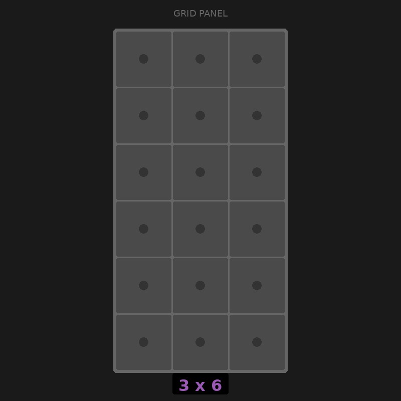 [RR-GN-3x6] Grid Base 3x6 Standard