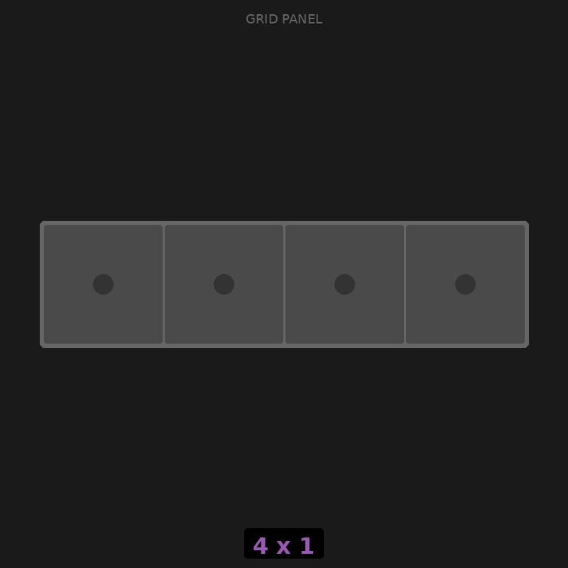 [RR-GN-4x1] Grid Base 4x1 Standard