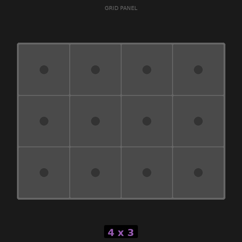 [RR-GN-4x3] Grid Base 4x3 Standard