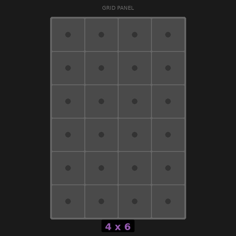 [RR-GN-4x6] Grid Base 4x6 Standard