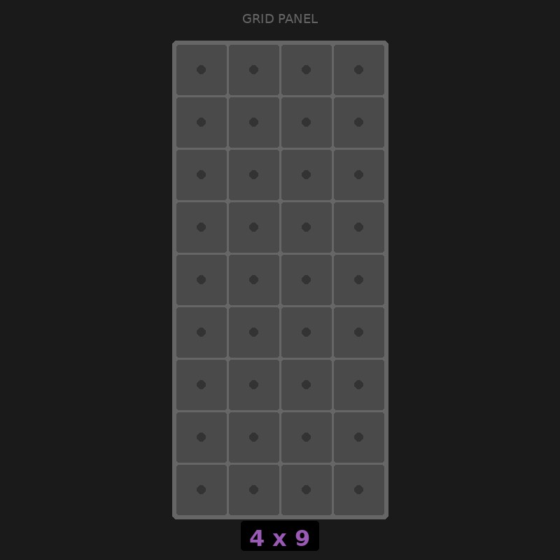 [RR-GN-4x9] Grid Base 4x9 Standard