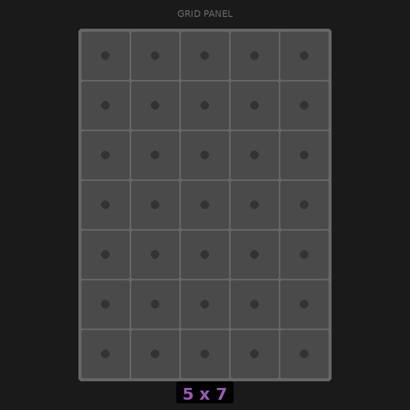 [RR-GN-5x7] Grid Base 5x7 Standard