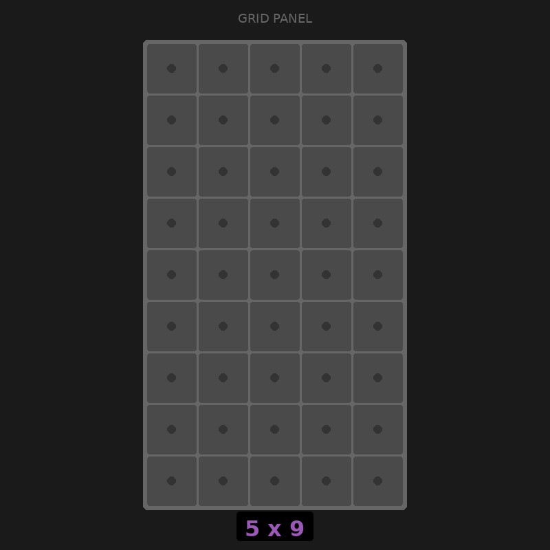 [RR-GN-5x9] Grid Base 5x9 Standard