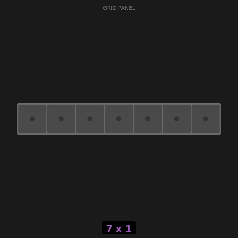 [RR-GN-7x1] Grid Base 7x1 Standard