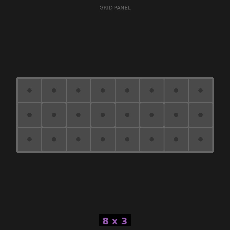 [RR-GN-8x3] Grid Base 8x3 Standard