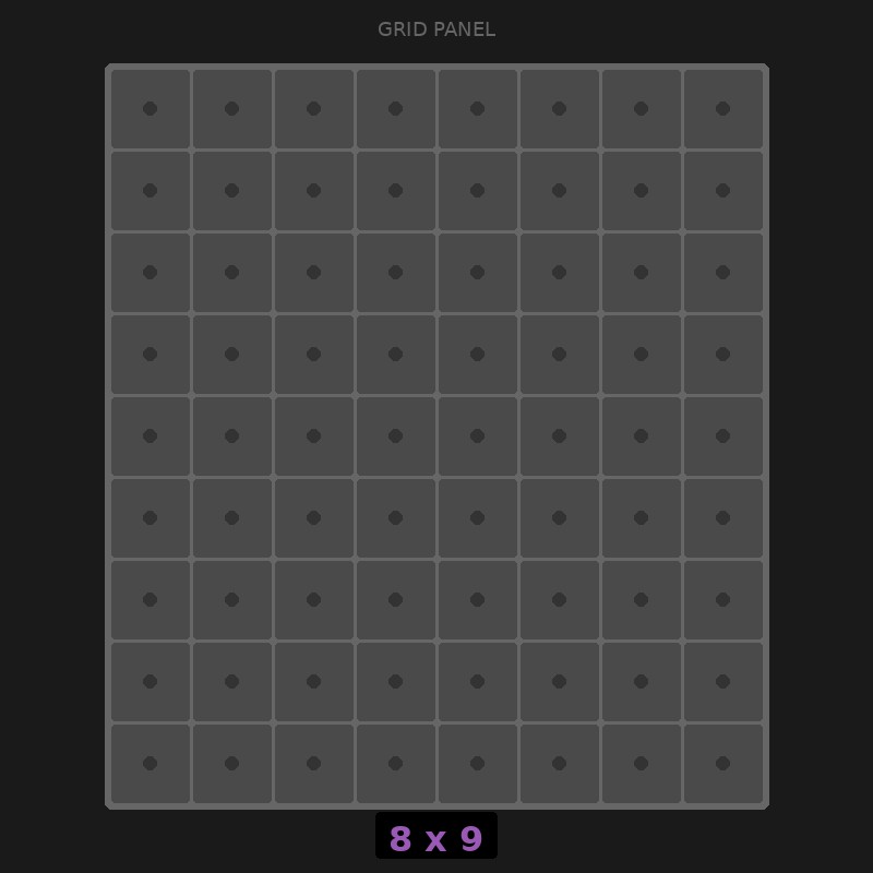 [RR-GN-8x9] Grid Base 8x9 Standard
