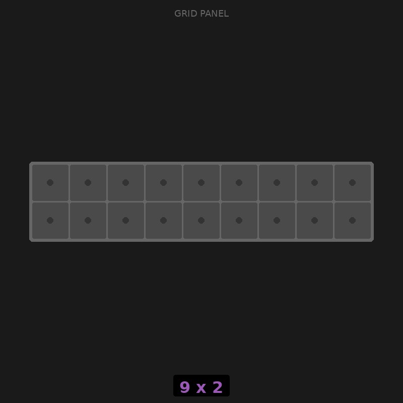 Grid Base 9x2 Standard