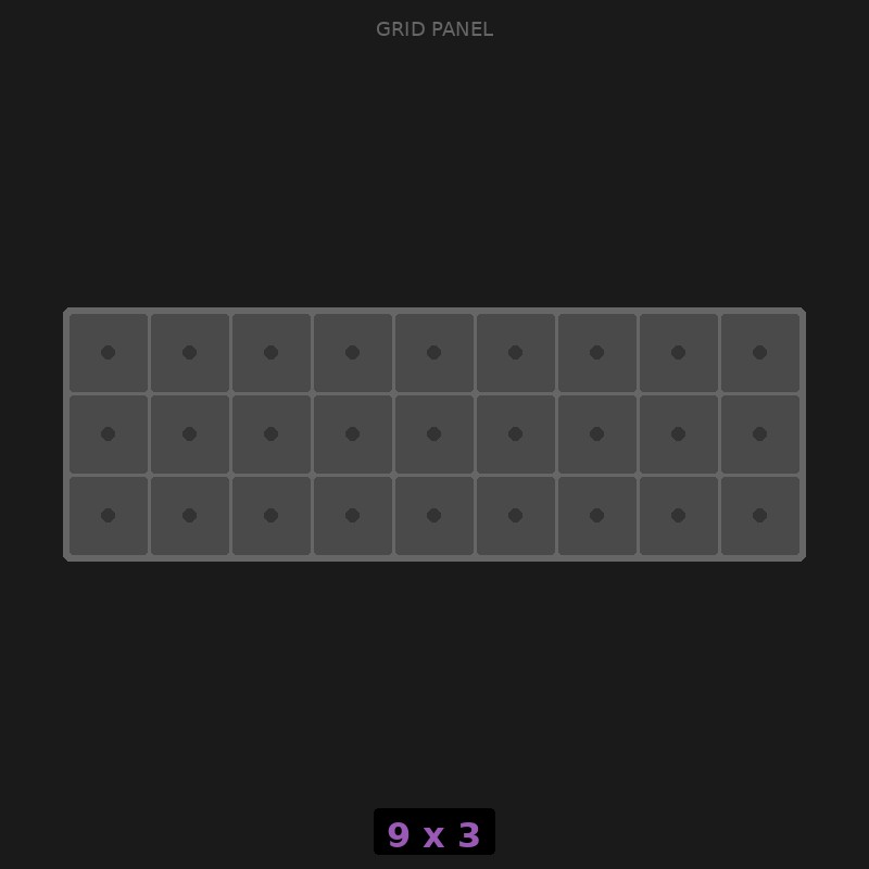 [RR-GN-9x3] Grid Base 9x3 Standard